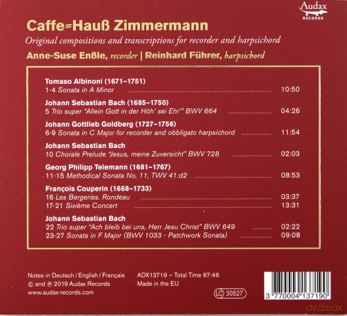 Zimmermann: Caffe Hauss Enssle Fuher (digipack) [CD]