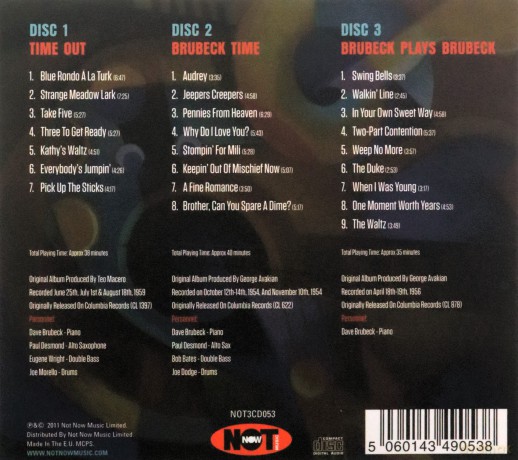 The Dave Brubeck Quartet: Take Five [3CD]