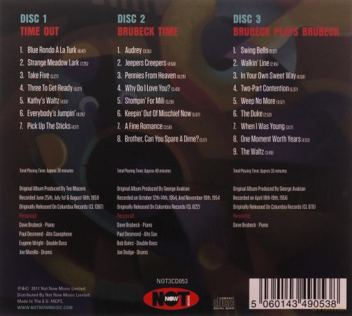 The Dave Brubeck Quartet: Take Five [3CD]