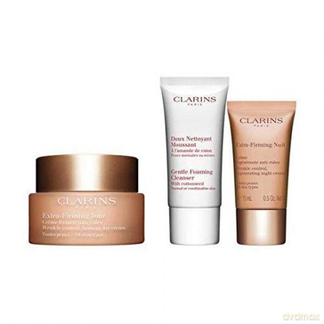 Clarins Set (Extra Firming Day Cream 50 ml+Gentle Foaming Cleanser 30 ml+Extra Firmnig Night Cream 15 ml)