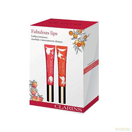Clarins Set Instant Light Natural Lip Perfector (13 Pink Grapefruit 12 ml+14 Juicy Mandarin 12 ml)
