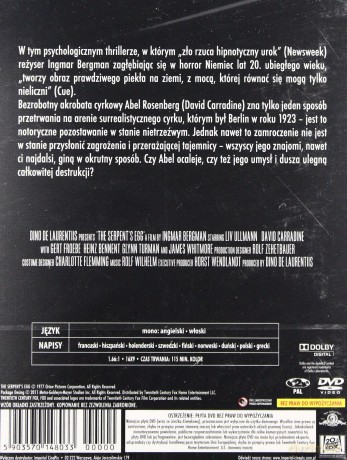 Jajo węża (Legendy Hollywood) [DVD]