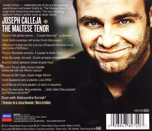 Joseph Calleja: The Maltese Tenor [CD]