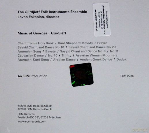Georges Gurdjieff: Gurdjieff Folk Instrument Ensemble [CD]