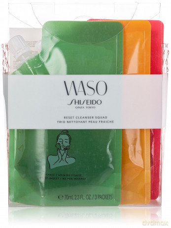 Shiseido Set Waso Reset Cleaners 3x70 ml (Romantic Dream+ Vibes+Wild Garden)