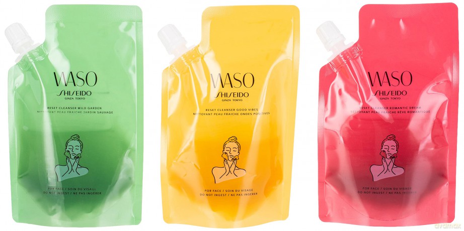 Shiseido Set Waso Reset Cleaners 3x70 ml (Romantic Dream+ Vibes+Wild Garden)