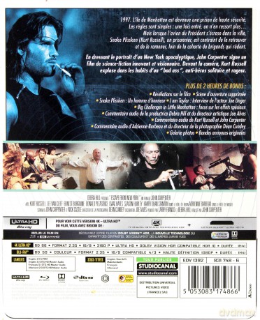 Escape from New York (Ucieczka z Nowego Jorku) (steelbook) [Blu-Ray 4K]+[Blu-Ray]
