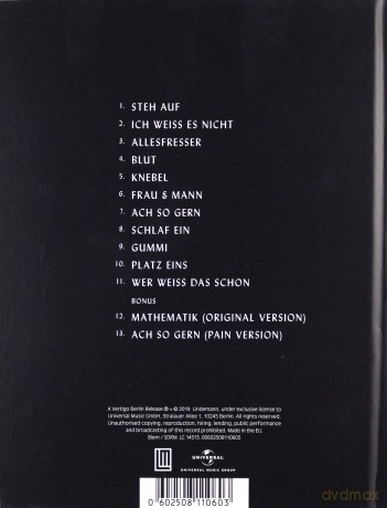 Lindemann: F & M (Special) (Limited) [CD]