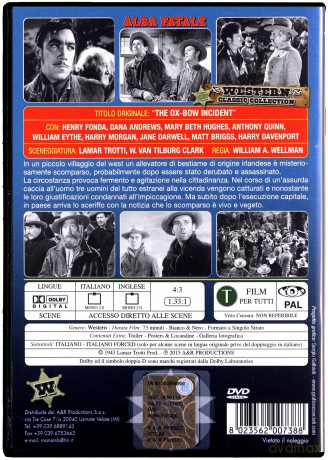 The Ox-Bow Incident (Zdarzenie w Ox-Bow) [DVD]