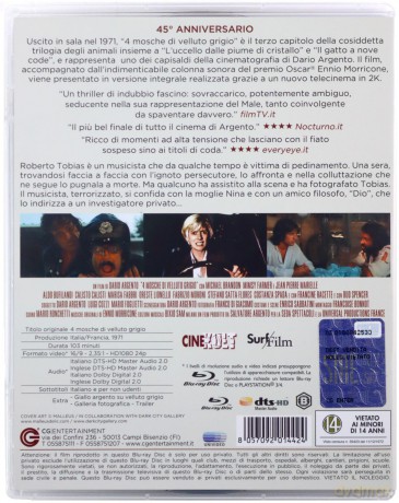 Four Flies on Grey Velvet (Cztery muchy na szarym aksamicie) [Blu-Ray]