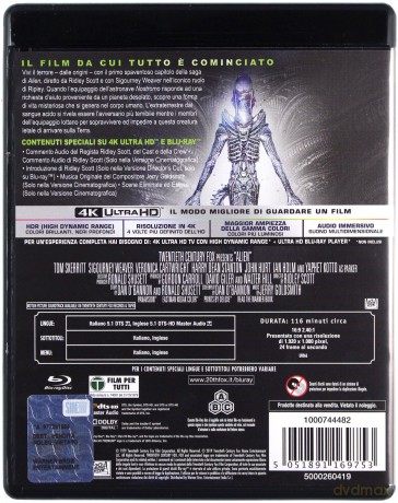 Obcy - 8. pasażer Nostromo [Blu-Ray 4K]+[Blu-Ray]