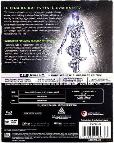 Obcy - 8. pasażer Nostromo [Blu-Ray 4K]+[Blu-Ray]