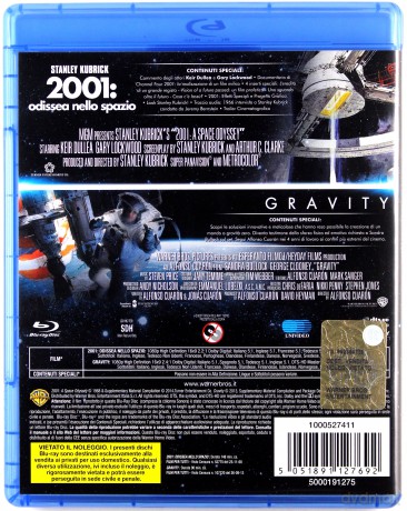 2001: A Space Odyssey / Gravity (2001: Odyseja kosmiczna / Grawitacja) [2xBlu-Ray]