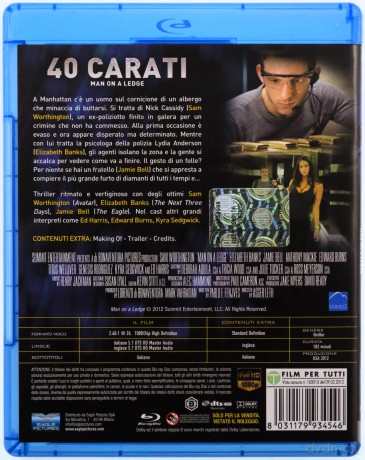 Man on a Ledge (Człowiek na krawędzi) [Blu-Ray]