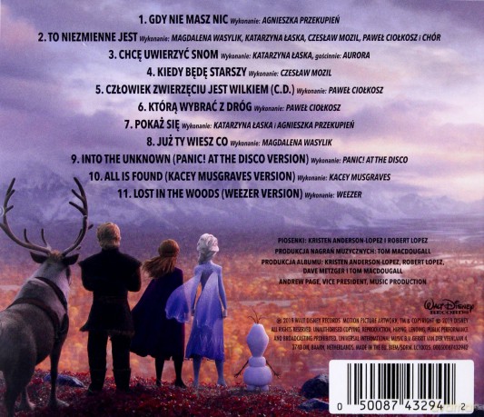 Frozen 2 soundtrack (Kraina Lodu 2) (PL) [CD]