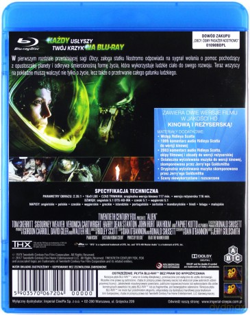 Obcy Quadrilogy: 8 pasażer Nostromo / Decydujące starcie / Obcy 3 / Przebudzenie Pakiet [4Blu-Ray]
