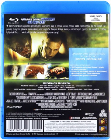 Obcy Quadrilogy: 8 pasażer Nostromo / Decydujące starcie / Obcy 3 / Przebudzenie Pakiet [4Blu-Ray]