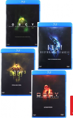 Obcy Quadrilogy: 8 pasażer Nostromo / Decydujące starcie / Obcy 3 / Przebudzenie Pakiet [4Blu-Ray]