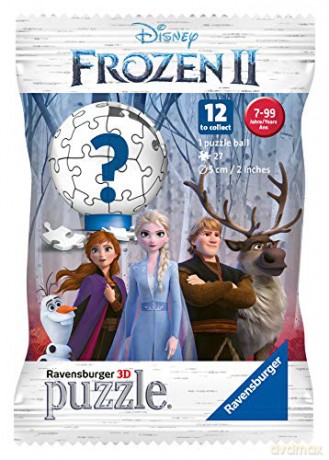 RAVENSBURGER Frozen 2 3D Kula 27 el. Blind, 60 szt [PUZZLE]