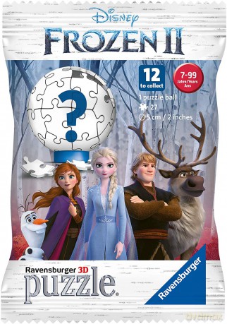 RAVENSBURGER Frozen 2 3D Kula 27 el. Blind, 60 szt [PUZZLE]