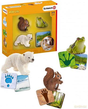 Karty Do Nauki Schleich Wild Life [FIGURKA]