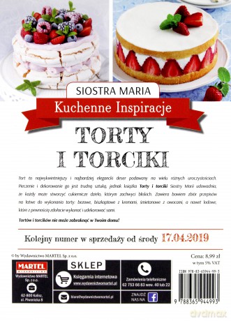 Kuchenne Inspiracje. Torty i torciki - siostra Maria [KSIĄŻKA]