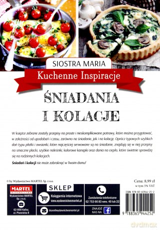 Kuchenne Inspiracje. Śniadania i kolacje - siostra Maria [KSIĄŻKA]