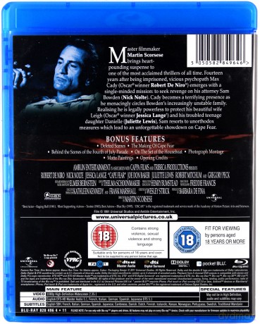 Cape Fear (Przylądek strachu) [Blu-Ray]