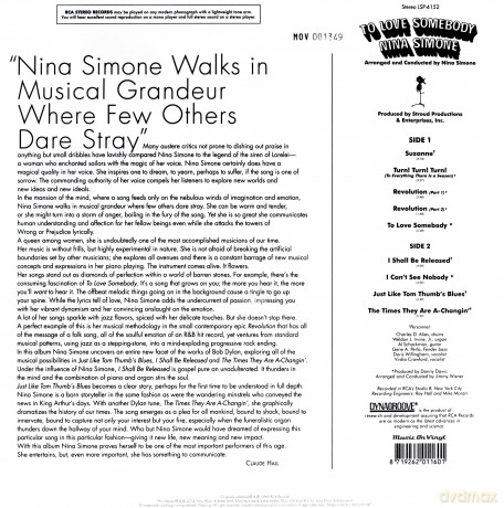 Nina Simone: To Love Somebody [Winyl]
