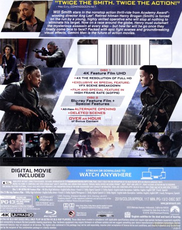 Gemini Man (Bliźniak) [Blu-Ray 4K]+[Blu-Ray]