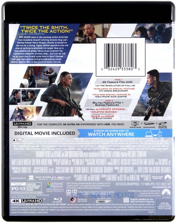 Gemini Man (Bliźniak) [Blu-Ray 4K]+[Blu-Ray]