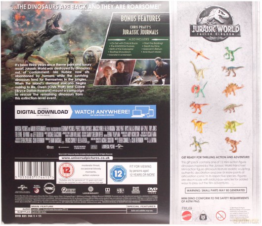Jurassic World: Fallen Kingdom (Upadłe królestwo) [BOX] [DVD]+[FIGURKA]