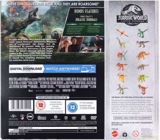 Jurassic World: Fallen Kingdom (Upadłe królestwo) [BOX] [DVD]+[FIGURKA]