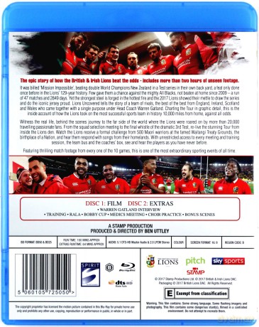 The British and Irish Lions 2017: Lions Uncovered [2xBlu-Ray]