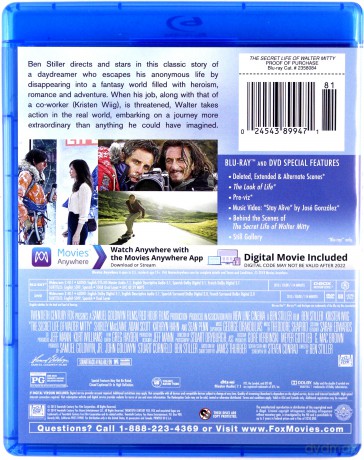 Sekretne życie Waltera Mitty [Blu-Ray]+[DVD]