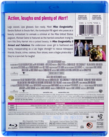 Miss Congeniality / Miss Congeniality 2: Armed and Fabulous (Miss Agent) [Blu-Ray]