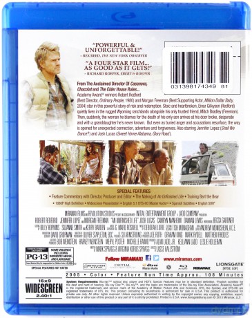 An Unfinished Life (Niedokończone życie) [Blu-Ray]