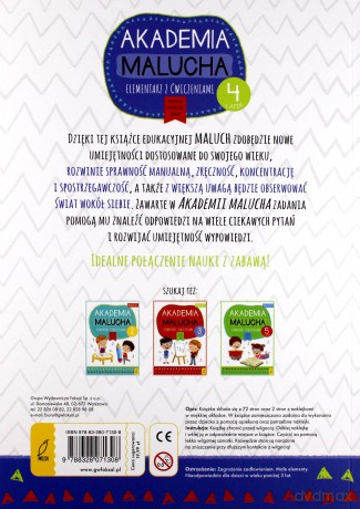 Akademia malucha. Elementarz z ćwiczeniami. 4-latek [KSIĄŻKA]