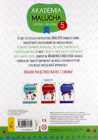 Akademia malucha. Elementarz z ćwiczeniami. 5-latek [KSIĄŻKA]