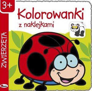 Kolorowanki z naklejkami. Zwierzęta - Piotr Kozera [KSIĄŻKA]