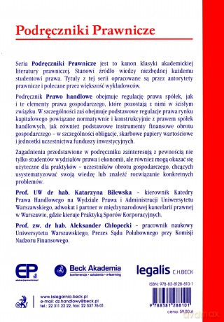 Prawo handlowe [KSIĄŻKA]