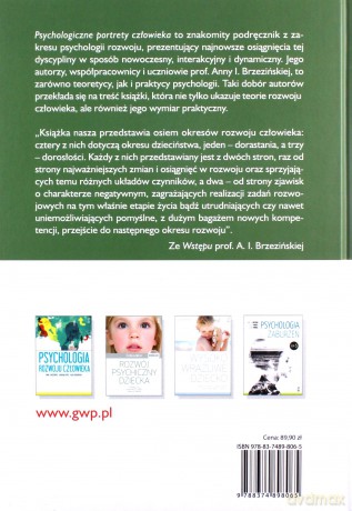 Psychologiczne portrety człowieka. Praktyczna psychologia rozwojowa - Anna I. Brzezińska [KSIĄŻKA]
