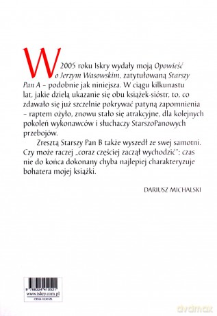 Starszy Pan B. Opowieść o Jeremim Przyborze - Dariusz Michalski [KSIĄŻKA]