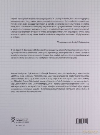 Szczególna teoria względności. Notatki z wykładu - Leszek M. Sokołowski [KSIĄŻKA]