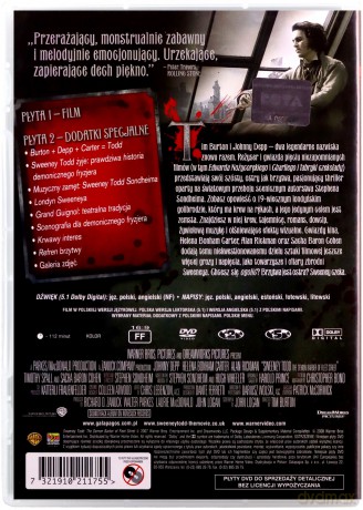 Sweeney Todd: Demoniczny golibroda z Fleet Street [2DVD] 