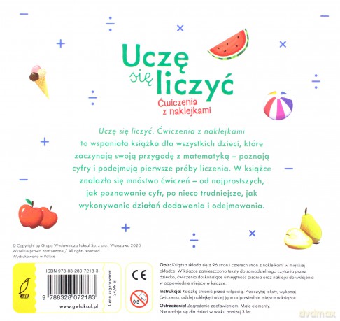 Uczę się liczyć. Ćwiczenia z naklejkami do elementarza [KSIĄŻKA]