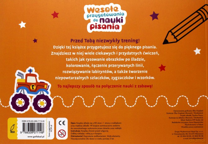Wesołe przygotowania do nauki pisania [KSIĄŻKA]