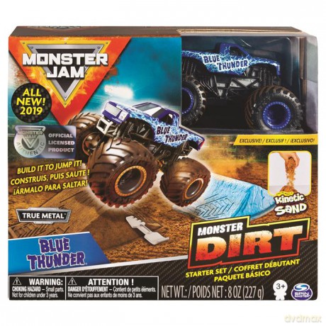 Monster Jam Zestaw z Piaskiem Kinetycznym