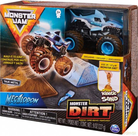 Monster Jam Zestaw z Piaskiem Kinetycznym