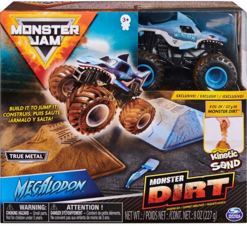 Monster Jam Zestaw z Piaskiem Kinetycznym